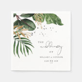 Tropical Beach zomer elegante bruiloft Servet (Voorkant)