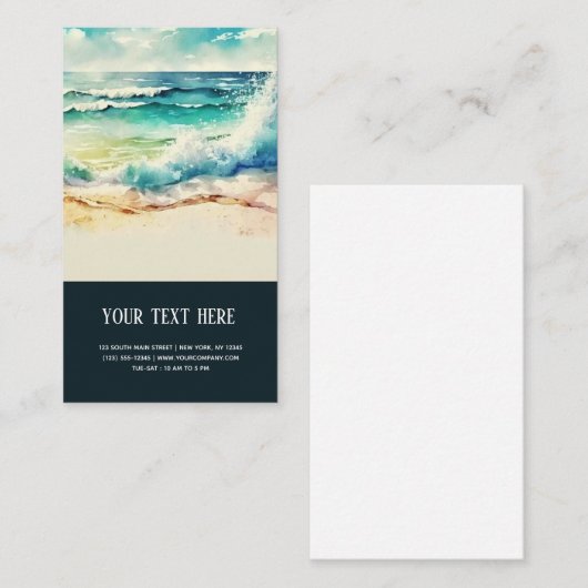 Tropical Beach Zomer visitekaartje (Voorkant / Achterkant)