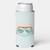 Tropical Beach Zomervibes Seltzer Blikjeskoeler (Seltzer Voorkant)