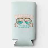 Tropical Beach Zomervibes Seltzer Blikjeskoeler (Achterkant)