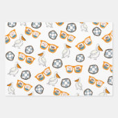 Tropical Beach Zonnebril Verjaardag Inpakpapier Vel (Voorkant)