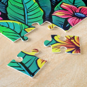 Tropical Beach Zonsondergang voor kinderen Legpuzzel (Zijkant)