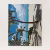 Tropical Beaches Anguilla Beach, Palm Tree Legpuzzel (Verticaal)
