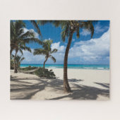 Tropical Beaches Anguilla Beach, Palm Tree Legpuzzel (Horizontaal)