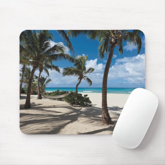 Tropical Beaches Anguilla Beach, Palm Tree Muismat (Met muis)