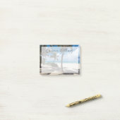 Tropical Beaches Anguilla Beach, Palm Tree Post-it® Notes (Op bureau)
