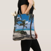 Tropical Beaches Anguilla Beach, Palm Tree Tote Bag (Dichtbij)