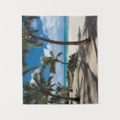 Tropical Beaches | Anguilla Beach, Palm Tree Wandkleed (Voorkant)