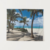 Tropical Beaches | Anguilla Beach, Palm Tree Wandkleed (Voorkant (horizontaal))