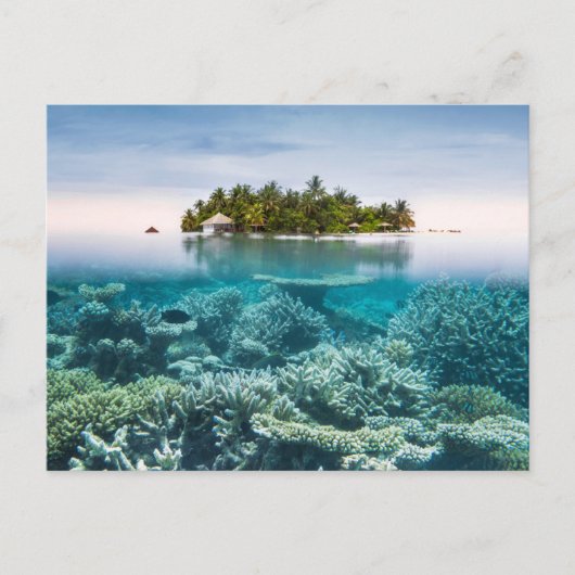 Tropical Beaches Ari Atoll Maldives Briefkaart (Voorkant)