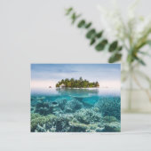Tropical Beaches Ari Atoll Maldives Briefkaart (Staand voorkant)