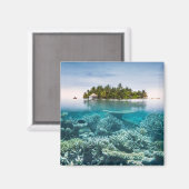 Tropical Beaches Ari Atoll Maldives Magneet (Voorkant / Achterkant)