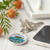 Tropical Beaches Ari Atoll Maldives Sleutelhanger (Zijkant)