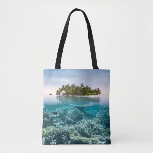 Tropical Beaches | Ari Atoll Maldives Tote Bag (Voorkant)