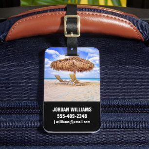 Tropical Beaches Aruba Sandy Beach Bagagelabel
