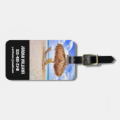 Tropical Beaches | Aruba Sandy Beach Bagagelabel (Voorkant horizontaal)