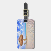 Tropical Beaches | Aruba Sandy Beach Bagagelabel (Voorkant verticaal)