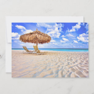 Tropical Beaches   Aruba Sandy Beach Bedankkaart