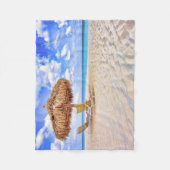 Tropical Beaches | Aruba Sandy Beach Fleece Deken (Voorkant)