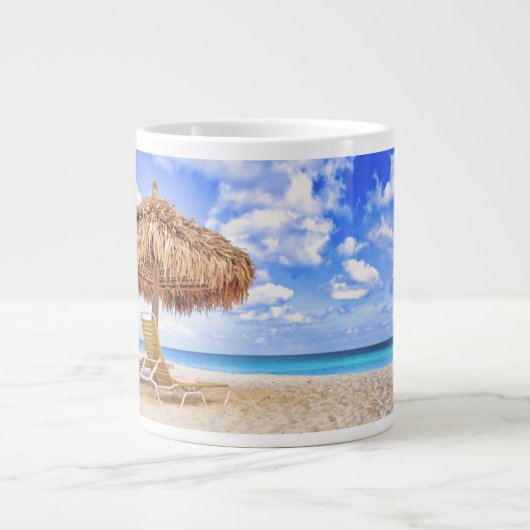 Tropical Beaches | Aruba Sandy Beach Grote Koffiekop (Voorkant)