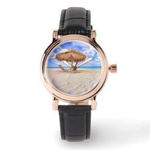 Tropical Beaches Aruba Sandy Beach Horloge