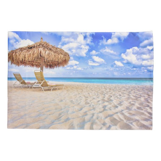 Tropical Beaches | Aruba Sandy Beach Kussensloop (Achterkant)
