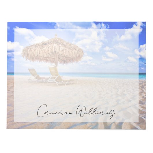 Tropical Beaches | Aruba Sandy Beach Notitieblok (Voorkant)