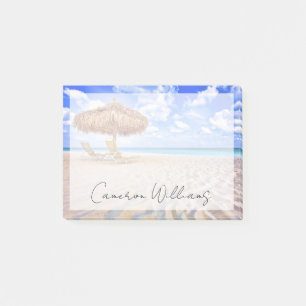 Tropical Beaches Aruba Sandy Beach Post-it® Notes
