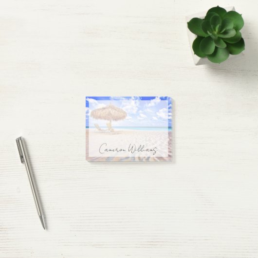 Tropical Beaches | Aruba Sandy Beach Post-it® Notes (Kantoor)