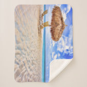 Tropical Beaches | Aruba Sandy Beach Sherpa Deken (Voorkant)