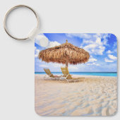 Tropical Beaches | Aruba Sandy Beach Sleutelhanger (Voorkant)