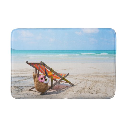 Tropical Beaches | Beach Chair on Sand Badmat (Voorkant)