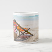 Tropical Beaches | Beach Chair on Sand Grote Koffiekop (Voorkant)