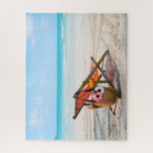 Tropical Beaches | Beach Chair on Sand Legpuzzel (Verticaal)