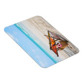Tropical Beaches | Beach Chair on Sand Magneet (Rechterzijde)