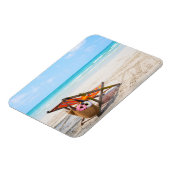 Tropical Beaches | Beach Chair on Sand Magneet (Linkerzijde)