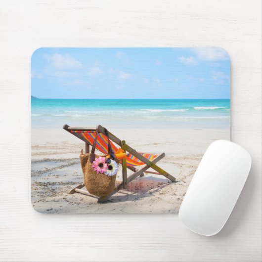 Tropical Beaches | Beach Chair on Sand Muismat (Met muis)
