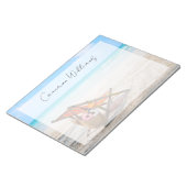 Tropical Beaches | Beach Chair on Sand Notitieblok (Schuin)