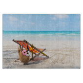 Tropical Beaches | Beach Chair on Sand Snijplank (Voorkant)