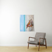 Tropical Beaches | Beach Chair on Sand Wandkleed (In situ)
