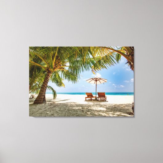 Tropical Beaches | Beach Dominican Republic Canvas Afdruk (Voorkant)