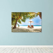 Tropical Beaches | Beach Dominican Republic Canvas Afdruk (Insitu (Houten vloer))