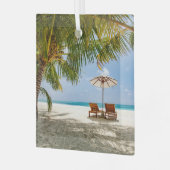 Tropical Beaches | Beach Dominican Republic Glas Ornament (Voorkant links)