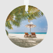Tropical Beaches | Beach Dominican Republic Ornament (achterkant)