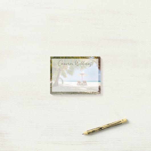Tropical Beaches | Beach Dominican Republic Post-it® Notes (Op bureau)