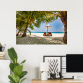 Tropical Beaches | Beach Dominican Republic Poster (Thuiskantoor)