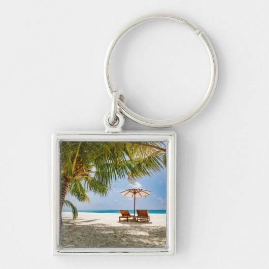 Tropical Beaches | Beach Dominican Republic Sleutelhanger (Voorkant)