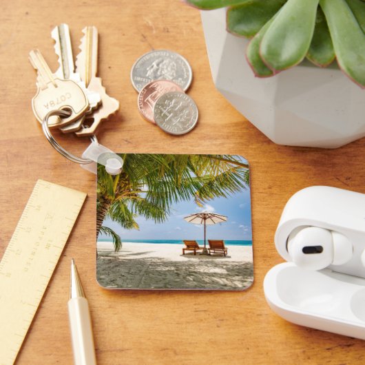 Tropical Beaches | Beach Dominican Republic Sleutelhanger (Bureau)