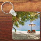Tropical Beaches | Beach Dominican Republic Sleutelhanger (Voorkant)