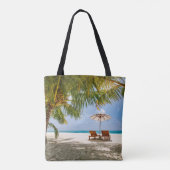 Tropical Beaches | Beach Dominican Republic Tote Bag (Achterkant)